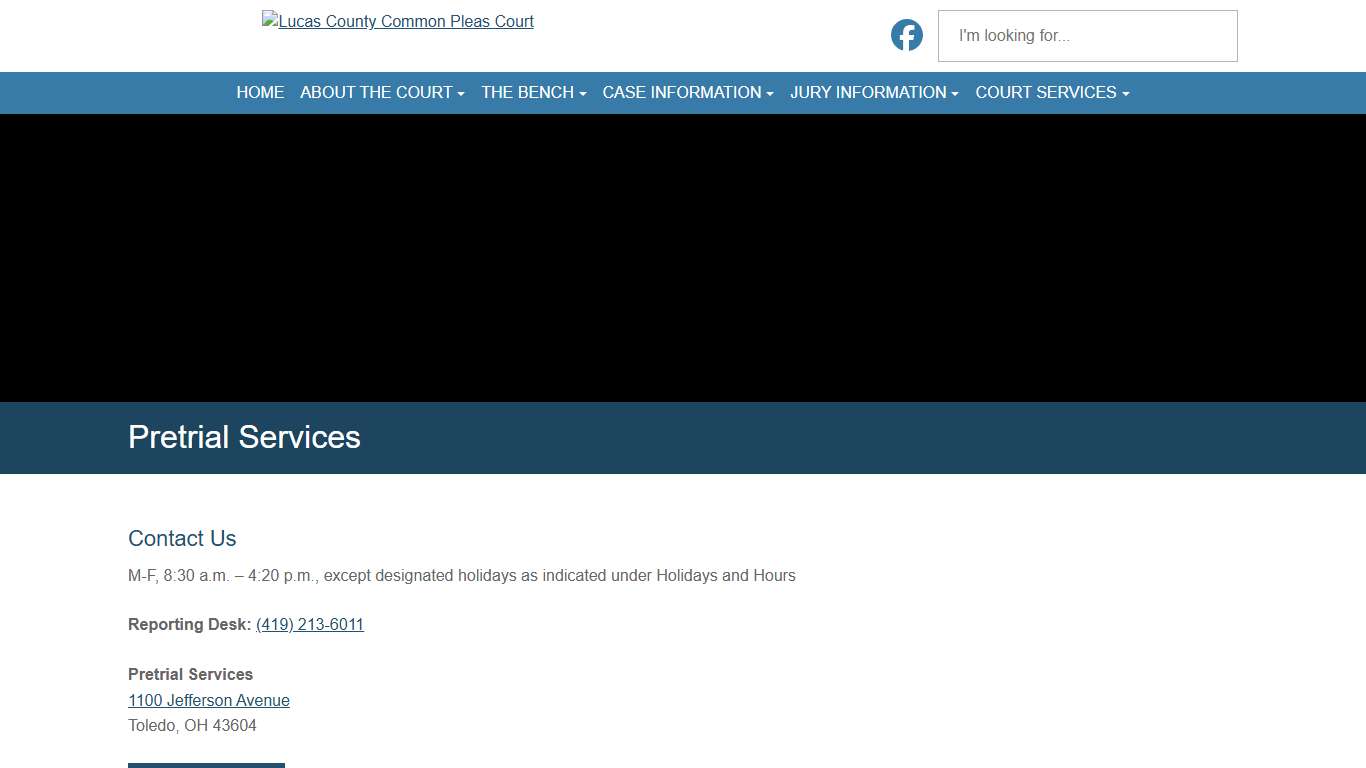 Pretrial Services at Lucas County Common Pleas Court